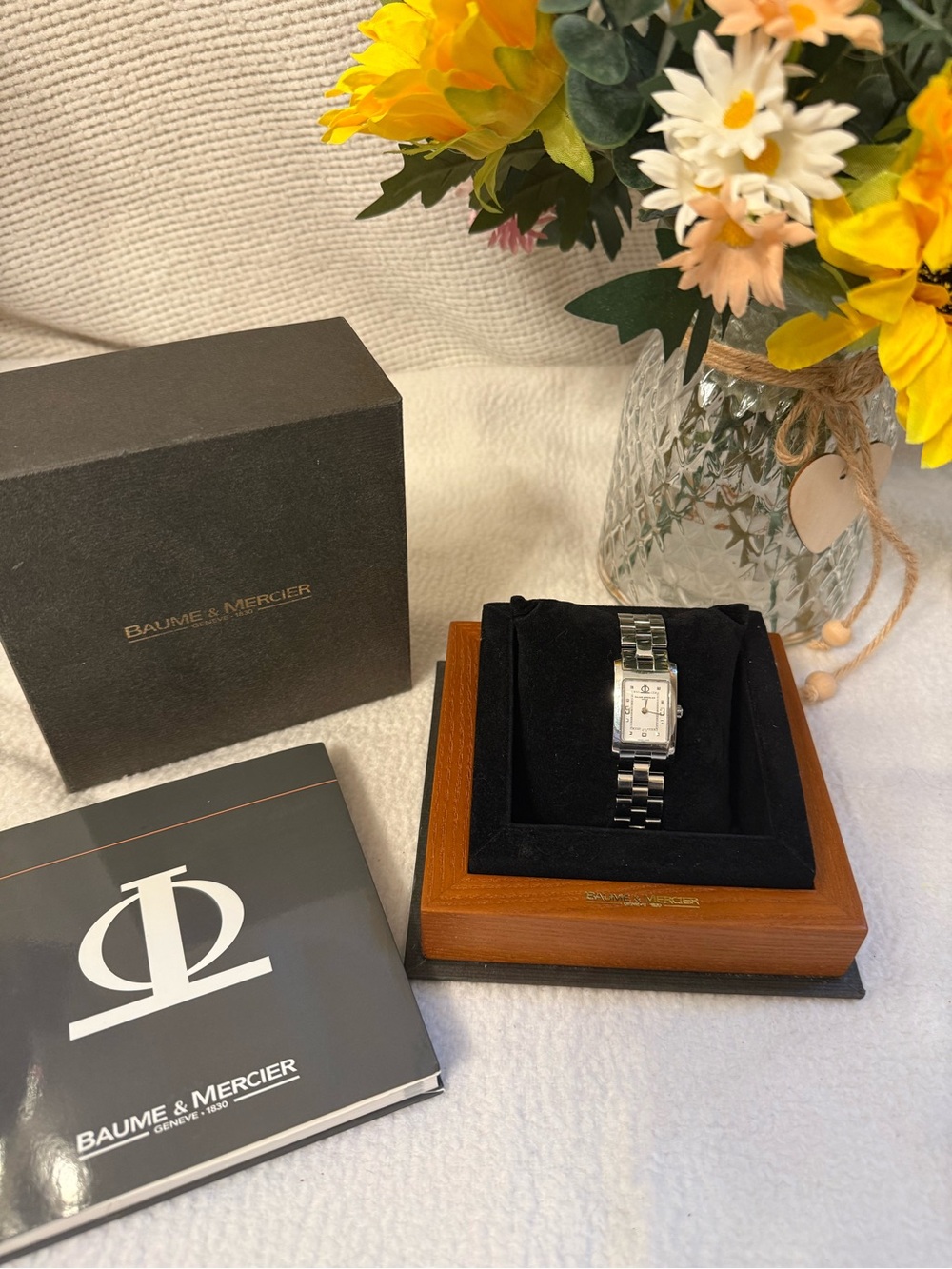 **Authentic Baume & Mercier Women's Hampton Stainless Steel Watch**